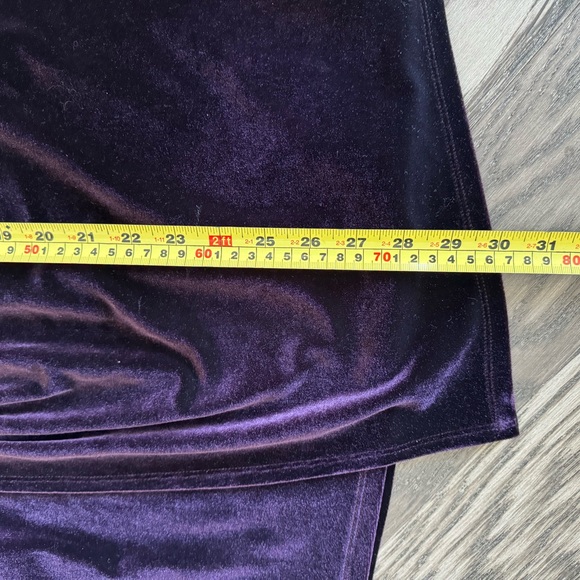 Joseph Ribkoff Velvet faux wrap top - Picture 5 of 7